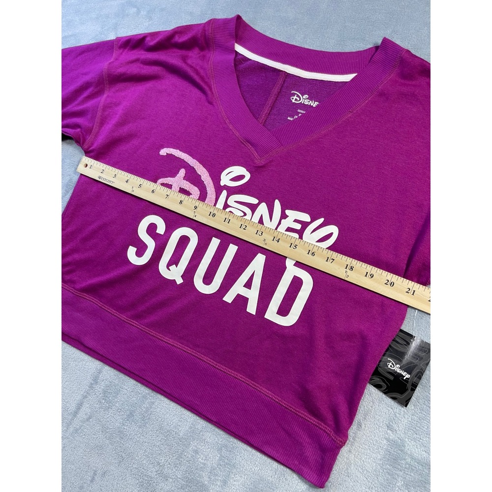 Disney Girls Disney Squad Pullover Sweatshirt M 8-10 Magenta Graphic Fleece - Picture 4 of 7